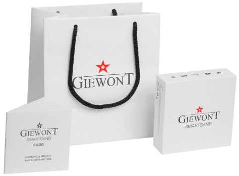 Smartband GIEWONT Fit&GO Duo GW200-2 - Black + Pasek Ice White