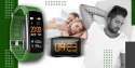 Smartband GIEWONT Fit&GO Duo GW200-5 - Black + Pasek Go Green