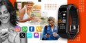 Smartband GIEWONT Fit&GO Duo GW200-9 - Black + Pasek Orange Power