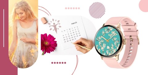 Smartwatch GIEWONT Supernova SmartCall GW330-1 Rose Gold Shine/Powder Pink