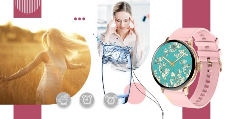 Smartwatch GIEWONT Supernova SmartCall GW330-4 Black Shine/Powder Pink