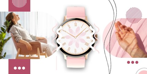 Smartwatch GIEWONT Supernova SmartCall GW330-4 Black Shine/Powder Pink