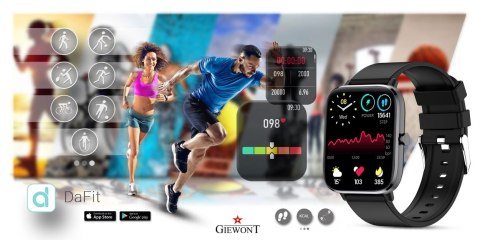 Smartwatch GIEWONT Dynamic SmartCall GW230-2 - Carbon/Carbon