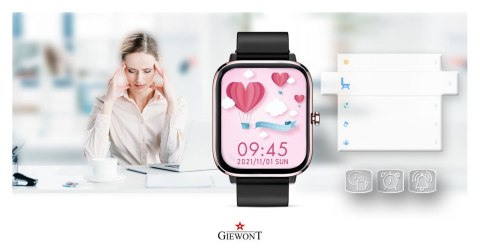 Smartwatch GIEWONT Dynamic SmartCall GW230-3 - Rose Gold/Black Effect