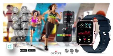 Smartwatch GIEWONT Dynamic SmartCall GW230-5 - RoseGold/Deep Ocean