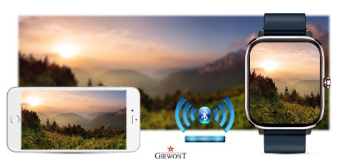 Smartwatch GIEWONT Dynamic SmartCall GW230-5 - RoseGold/Deep Ocean