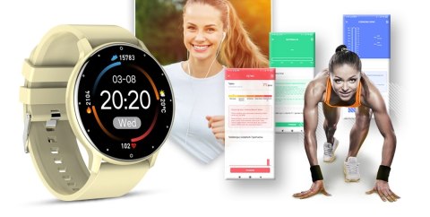 Smartwatch GIEWONT Sport Around GW120-6 - Ivory Effect