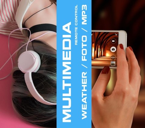 Smartwatch Rubicon RNCE99 Black Metal + Silicon SMARUB194