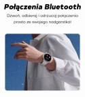 Smartwatch Damski GRAVITY GT12-1 Czarny Pasek Silikonowy + Czarna Bransoleta