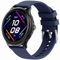 Smartwatch Damski GRAVITY GT12-2 Granatowy Pasek Silikonowy + Czarna Bransoleta