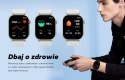 Smartwatch Damski GRAVITY GT15-11 Granatowy Pasek Silikonowy + Złota Bransoleta