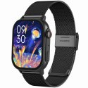 Smartwatch Damski GRAVITY GT15-12 Granatowy Pasek Silikonowy + Czarna Bransoleta