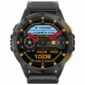 Smartwatch Męski GRAVITY GPS GT24-2 Czarny Pasek Silikonowy + Biały Pasek Silikonowy