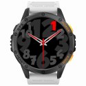Smartwatch Męski GRAVITY GPS GT24-2 Czarny Pasek Silikonowy + Biały Pasek Silikonowy