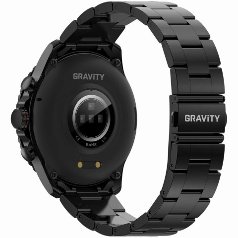 Smartwatch Męski GRAVITY GT16-2 Black / Czarna Bransoleta