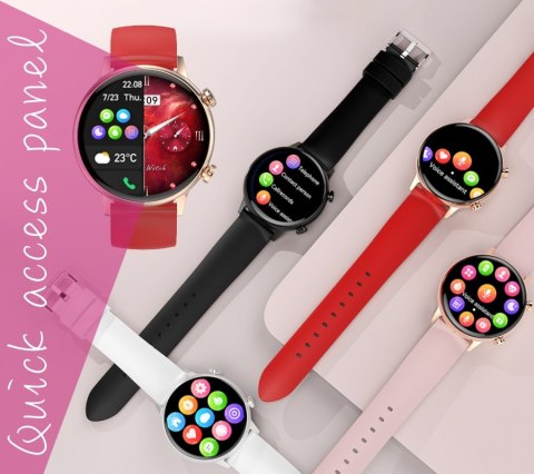 Smartwatch Damski RUBICON RNCF09 Rose Gold/Pink SMARUB234