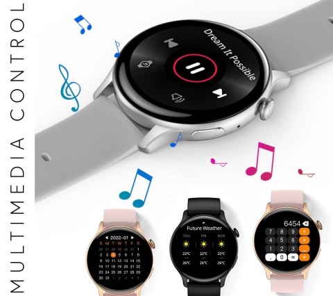 Smartwatch Damski RUBICON RNCF10 Rose Gold/Pink SMARUB239