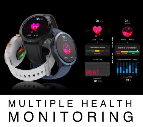 Smartwatch Damski RUBICON RNCF14 Rose Gold/White SMARUB251