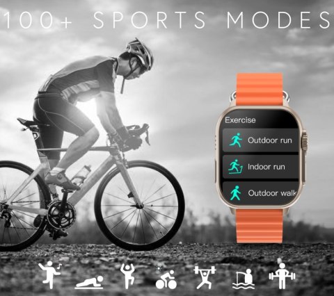 Smartwatch Męski RUBICON RNCF17 Tytan/Black SMARUB268