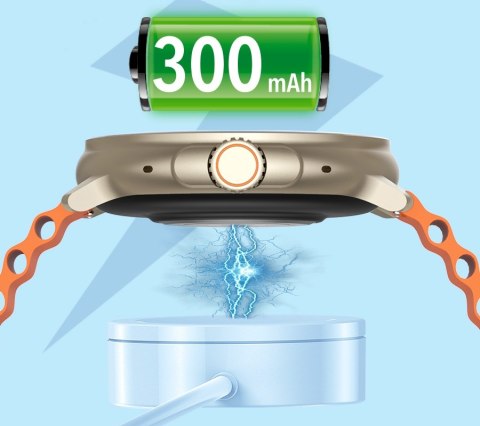 Smartwatch RUBICON RNCF15 Tytan/Black SMARUB259