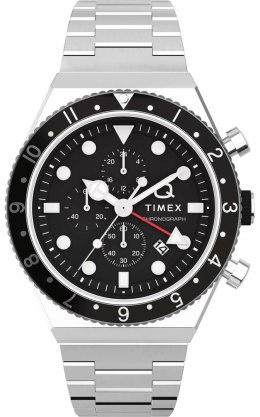 Zegarek Męski TIMEX Q Timex 3-Time Zone Chronograph TW2V69800 + BOX