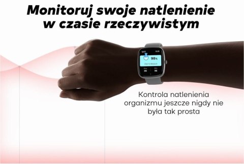Smartwatch Damski GRAVITY GT18-1 Różowy Pasek Silikonowy + Czarny Pasek