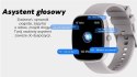 Smartwatch Damski GRAVITY GT18-5 Czarny Pasek Silikonowy + Szary Pasek