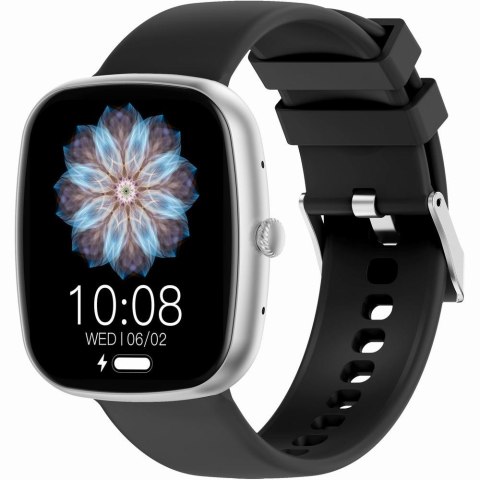Smartwatch Męski GRAVITY GT18-6 Czarny Pasek Silikonowy + Granatowy Pasek