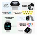 Smartwatch Męski GRAVITY GT18-6 Czarny Pasek Silikonowy + Granatowy Pasek