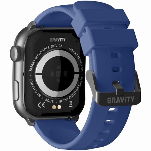 Smartwatch Męski GRAVITY GT28-3 Pasek + Bransoleta Granatowo Czarny