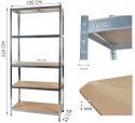 Regał magazynowy 220x100x45 cm - 5 Półek