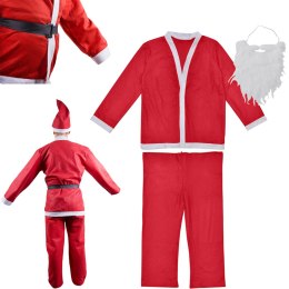 Strój Kostium Świętego Mikołaja Broda Czapka PAKO 26074