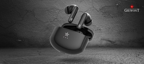 Słuchawki bezprzewodowe GIEWONT RealSound PRO ANC ENC GWS800-1 Czarne