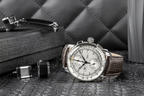 Zegarek Męski ZEPPELIN 100 Yahre Chronograph 8670-1 + BOX