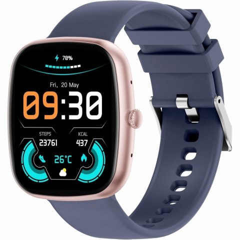 Smartwatch Damski GRAVITY GT18-3 Różowy Pasek Silikonowy + Granatowy Pasek