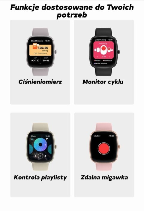 Smartwatch Męski GRAVITY GT18-4 Pomarańczowy Pasek Silikonowy + Czarny Pasek