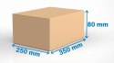 Karton klapowy 350x250x80mm 320g/m2 - 180 sztuk
