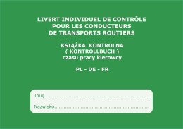 Książka czasu pracy kierowcy PL - DE - FR