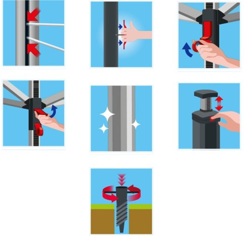 Suszarka zewnętrzna Vileda Sun-Rise Premium 50