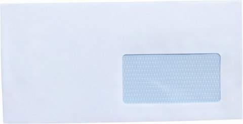 Koperta DL biała SK samoklejąca 110x220 mm - okienko 90x45 mm - 100 szt.