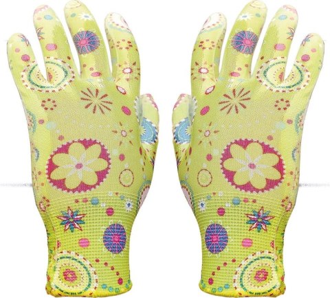 Rękawice ogrodowe / Kolorowe / RGARDEN-PU (6 - XS)