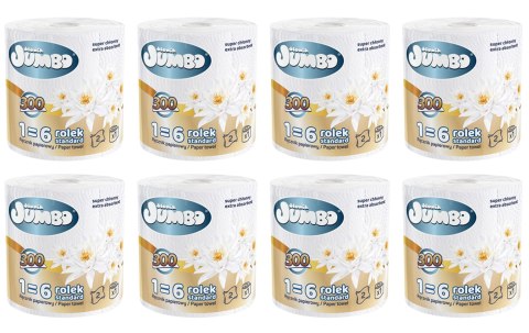 Ręcznik papierowy 1R SŁONIK JUMBO MAXI 300 list 2W - 8 szt.