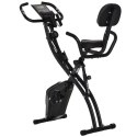 Rower Stacjonarny 2w1 Składany Magnetyczny Czarny PAKO A90-196